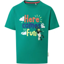 Boreray Kids Shaun the Sheep T-Shirt - Jungle Green