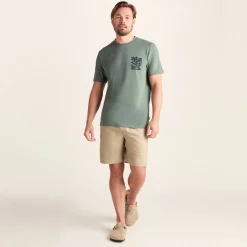 Botanical Mens Relaxed Fit Supersoft T-shirt - Light Forest