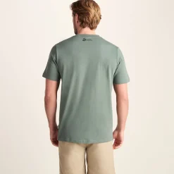 Botanical Mens Relaxed Fit Supersoft T-shirt - Light Forest