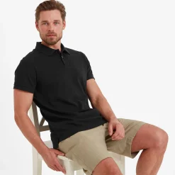 Bower Mens Polo Shirt - Black