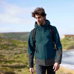 Bowston Mens Performance Waterproof Jacket - Petrol Green