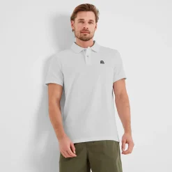 Braunton Mens 100% Cotton Pique Polo Shirt - Optic White