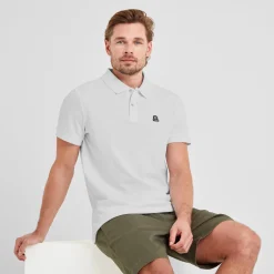 Braunton Mens 100% Cotton Pique Polo Shirt - Optic White