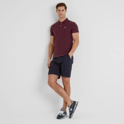 Braunton Mens 100% Cotton Pique Polo Shirt - Deep Port