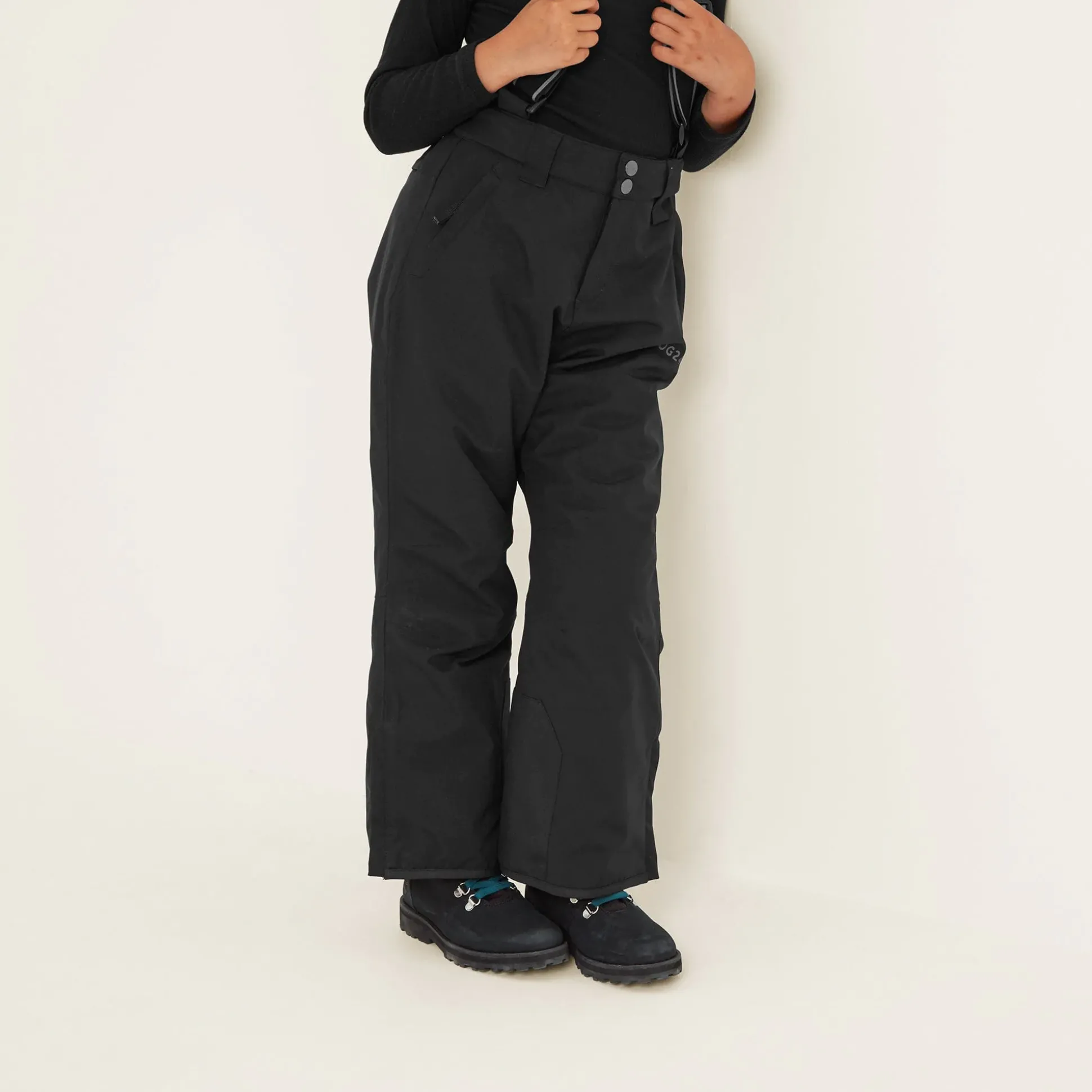 Brent Kids Waterproof Insulated Ski Pants - Black