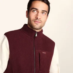 Brierly Mens Thermal Sherpa Gilet - Burnt Caramel