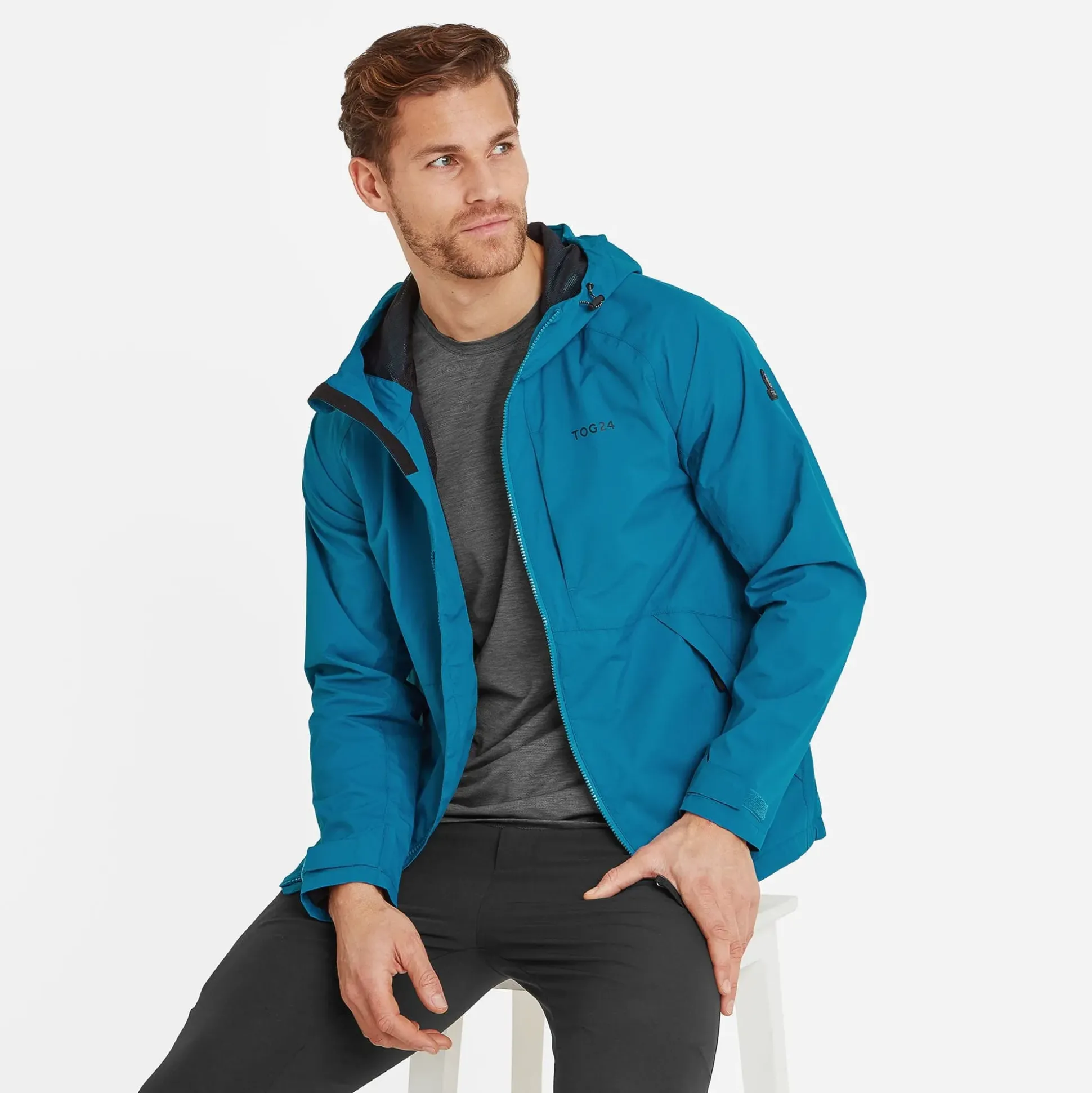 Brigsteer Mens Waterproof Jacket - Peacock Blue