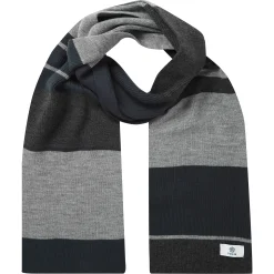 Brington Colour Blocked Scarf - Dark Indigo