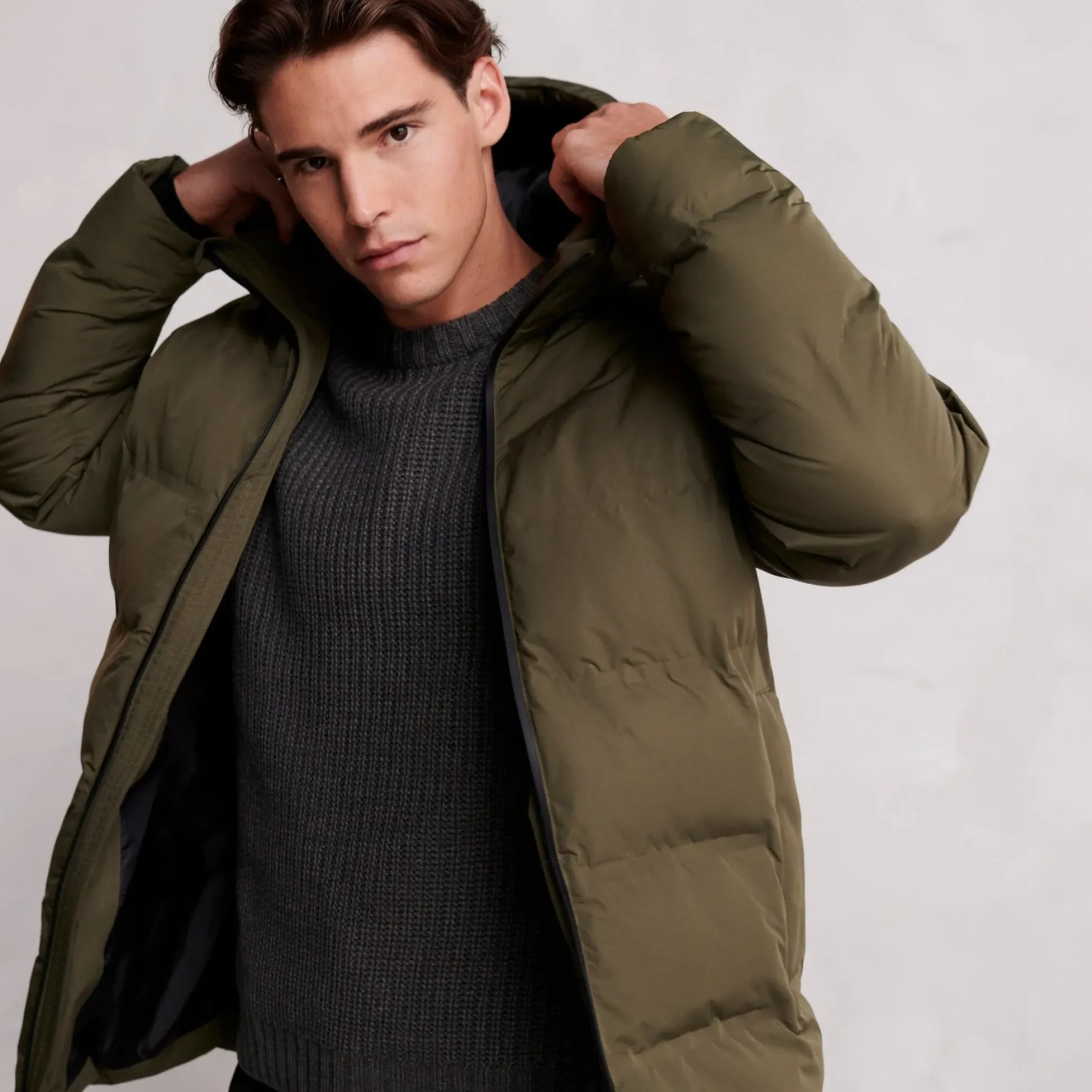 Brinkley Mens Parka - Khaki