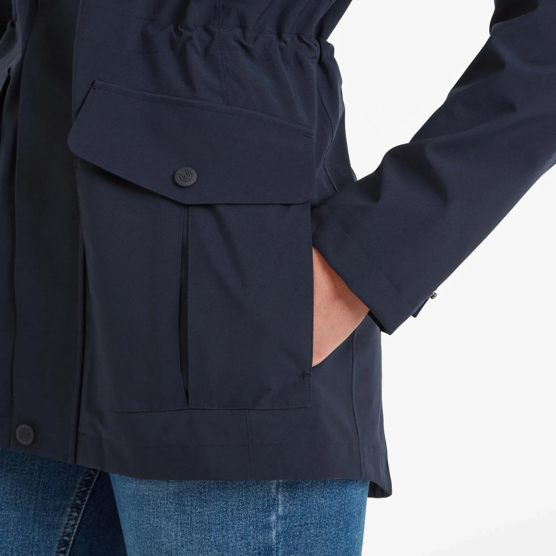 Burradon Womens Waterproof Jacket - Dark Indigo