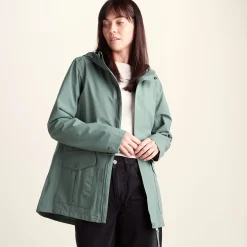 Burradon Womens Waterproof Jacket - Light Forest
