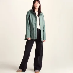 Burradon Womens Waterproof Jacket - Light Forest