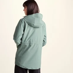 Burradon Womens Waterproof Jacket - Light Forest