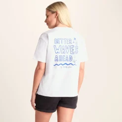 Caggie Womens Relaxed Fit Premium Supersoft Emmy Lupin T-Shirt - Optic White