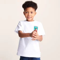 Cameroon Kids Shaun the Sheep T-Shirt - Optic White/Spearmint Green