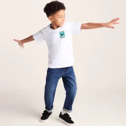 Cameroon Kids Shaun the Sheep T-Shirt - Optic White/Spearmint Green