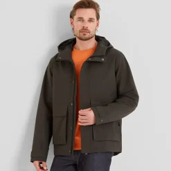 Cason Mens Waterproof Jacket - Washed Black