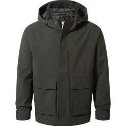 Cason Mens Waterproof Jacket - Washed Black