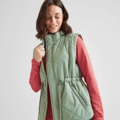 Cassly Womens Insulated Gilet - Pistachio
