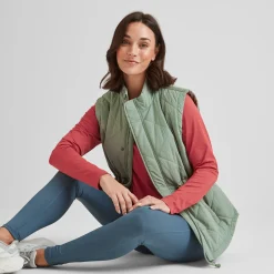 Cassly Womens Insulated Gilet - Pistachio