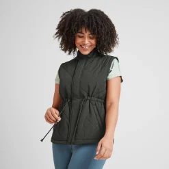 Cassly Womens Insulated Gilet - Washed Black