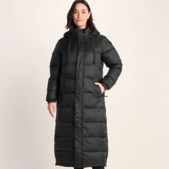 Cautley Womens Long Padded Shower Resistant Jacket - Black