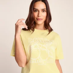 Cello Womens Relaxed Fit Premium Supersoft T-Shirt - Butter Yellow