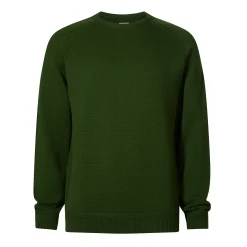 Chesney Mens Crew Neck Knit Jumper - Leaf Green