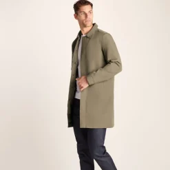 Chester Mens Waterproof Car Coat - Mushroom