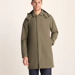Chester Mens Waterproof Car Coat - Mushroom
