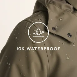 Chester Mens Waterproof Car Coat - Mushroom