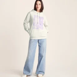 Ciara Womens Supersoft Relaxed Fit Hoody - Ice Grey Marl