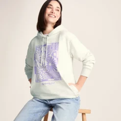 Ciara Womens Supersoft Relaxed Fit Hoody - Ice Grey Marl