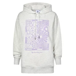 Ciara Womens Supersoft Relaxed Fit Hoody - Ice Grey Marl