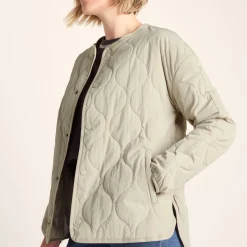 Cleadon Womens Relaxed Fit Shower Resistant Lightweight Insulated Jacket - Cool Beige