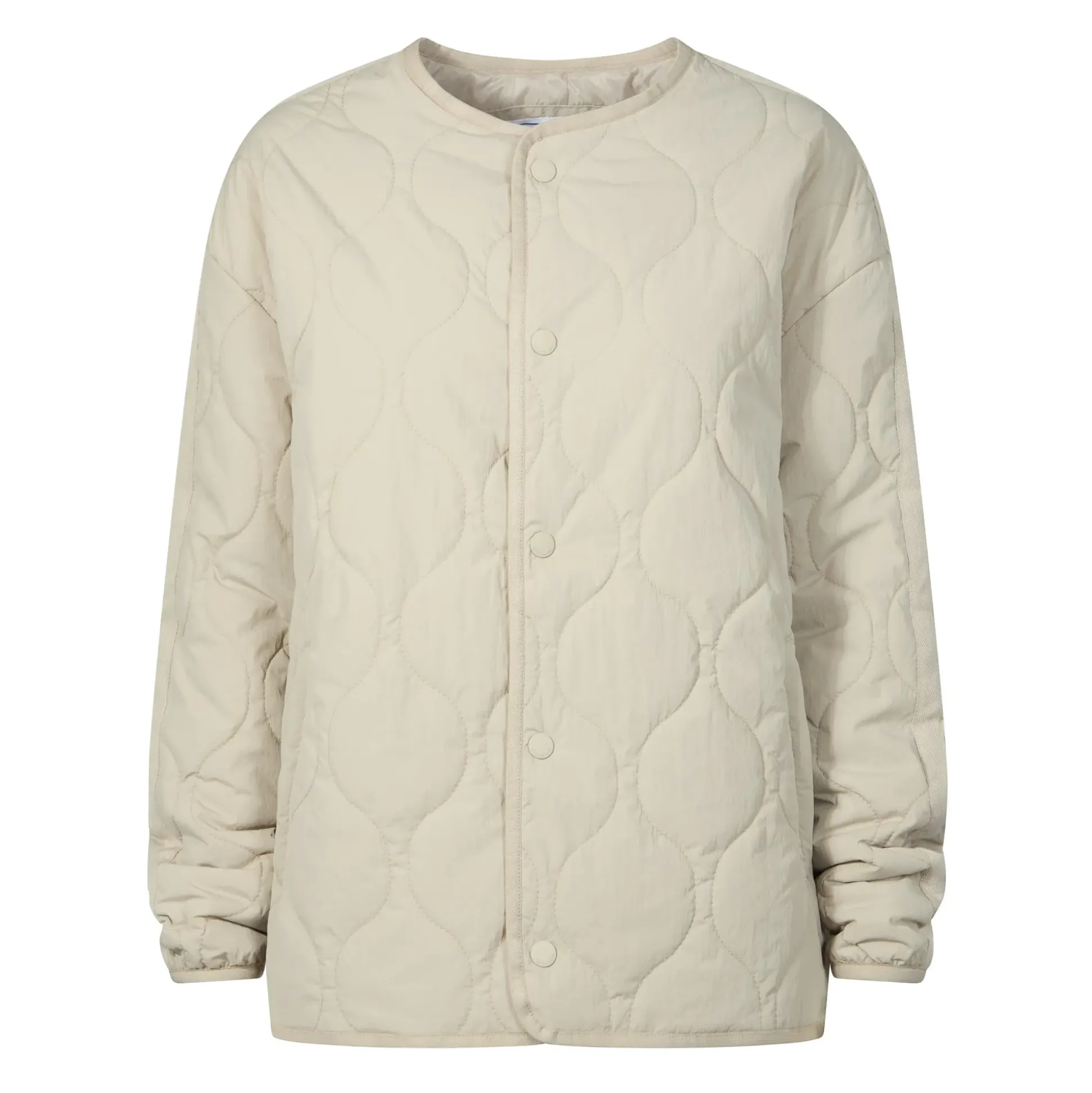 Cleadon Womens Relaxed Fit Shower Resistant Lightweight Insulated Jacket - Cool Beige
