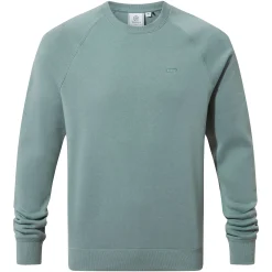 Clitheroe Mens Supersoft Raglan Sweat - Smokey Teal