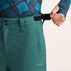 Clusaz Mens Waterproof Insulated Salopettes - Dark Turquoise