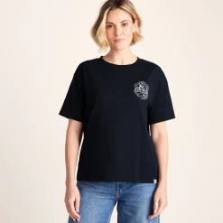 Coast Womens 100% Cotton Supersoft Relaxed Fit T-Shirt - Dark Indigo