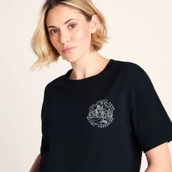 Coast Womens 100% Cotton Supersoft Relaxed Fit T-Shirt - Dark Indigo