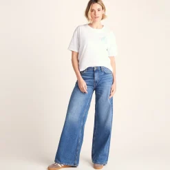 Coast Womens 100% Cotton Supersoft Relaxed Fit T-Shirt - Optic White