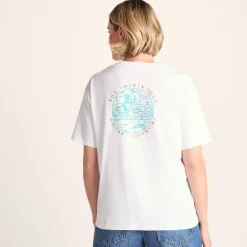 Coast Womens 100% Cotton Supersoft Relaxed Fit T-Shirt - Optic White