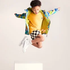 Cohampshire Kids Shaun the Sheep Waterproof Jacket - Lime Cloud Print