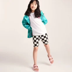 Cohampshire Kids Shaun the Sheep Waterproof Jacket - Spearmint/Bubblegum Checkerboard