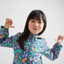 Copley Kids Waterproof Jacket - Blue Swirl Print