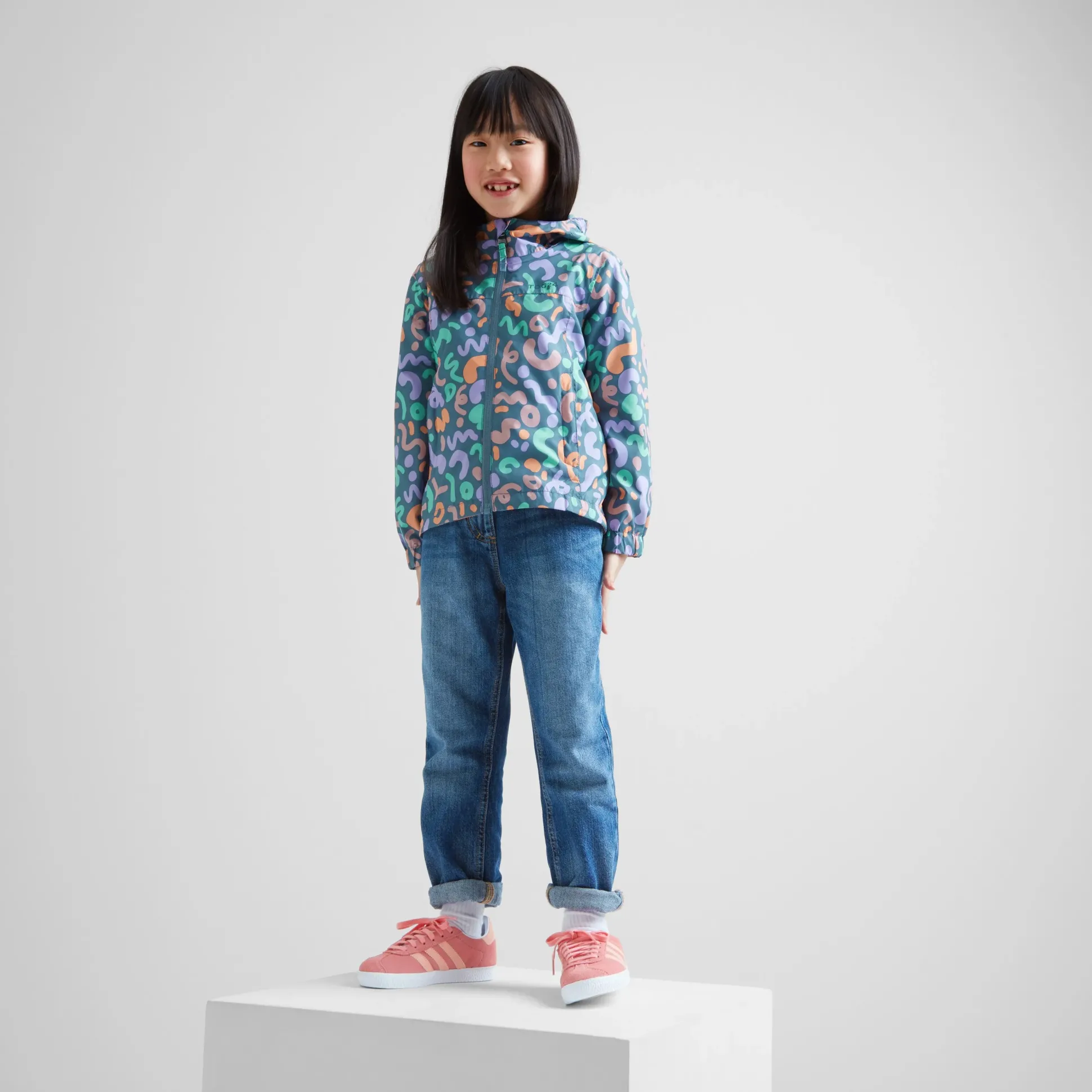 Copley Kids Waterproof Jacket - Blue Swirl Print