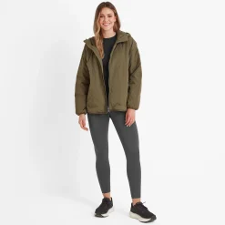 Corlae Womens Oversized Shower Resistant Insulated Jacket - Khaki
