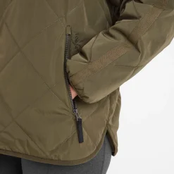 Corlae Womens Oversized Shower Resistant Insulated Jacket - Khaki