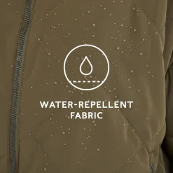 Corlae Womens Oversized Shower Resistant Insulated Jacket - Khaki