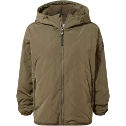 Corlae Womens Oversized Shower Resistant Insulated Jacket - Khaki
